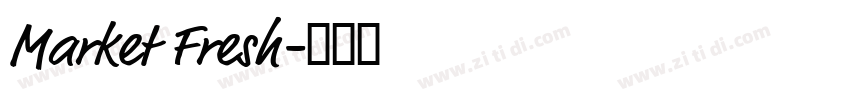 Market Fresh字体转换